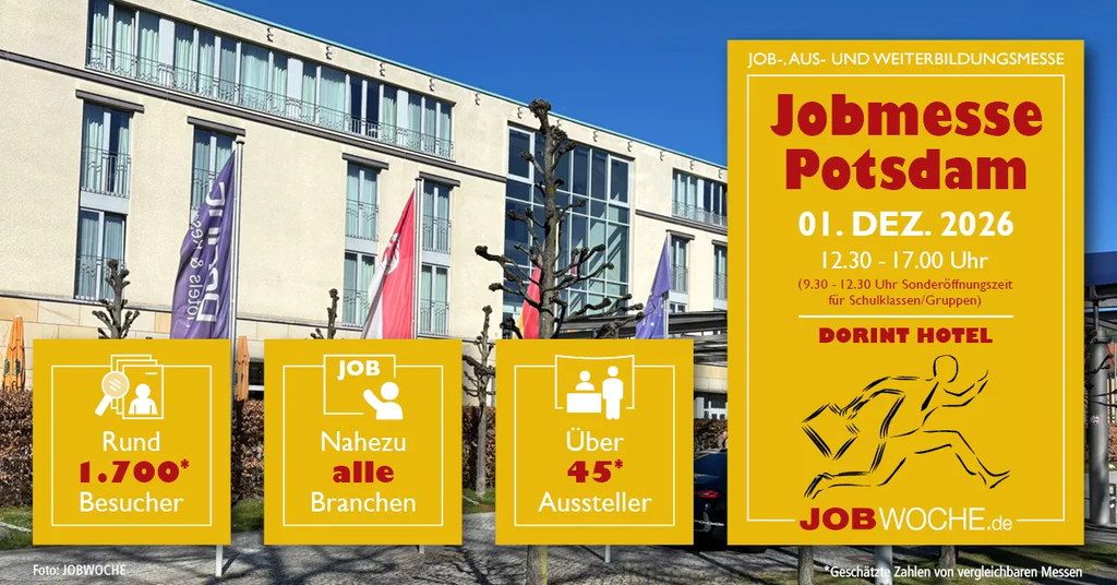 Jobmesse Potsdam 2026: Job, Ausbildung, Studium und Weiterbildung